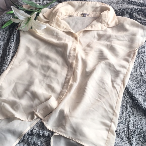 Sheer beige top - Picture 4 of 5